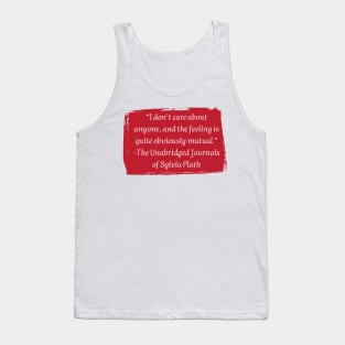 Sylvia Plath Tank Top